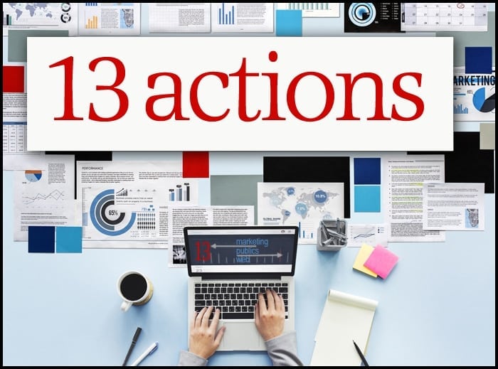 Marketing-Communication : 13 actions you should do